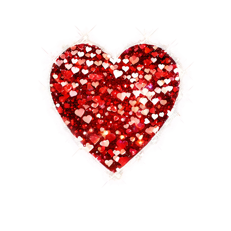 Glitter Hearts Png Aod52