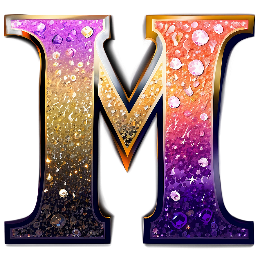 Glitter Letter M Png Dsv70