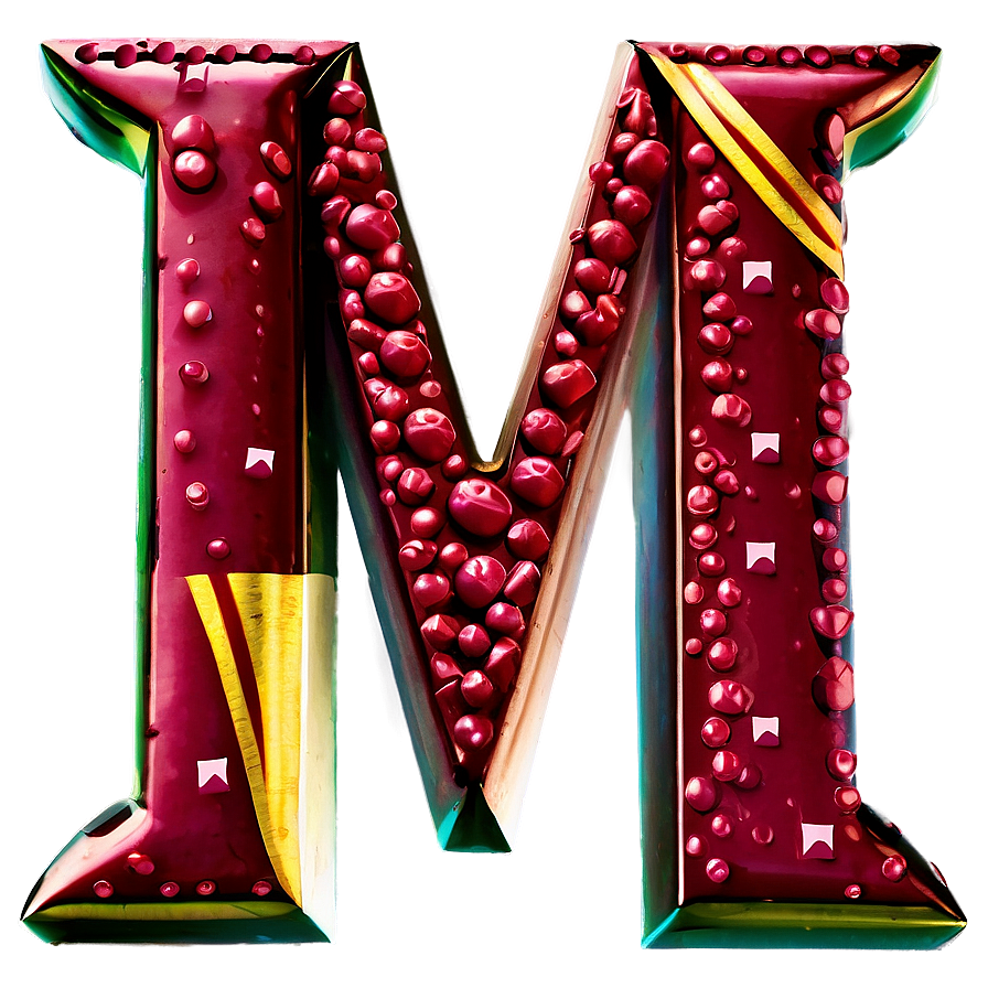 Glitter Letter M Png Qth6