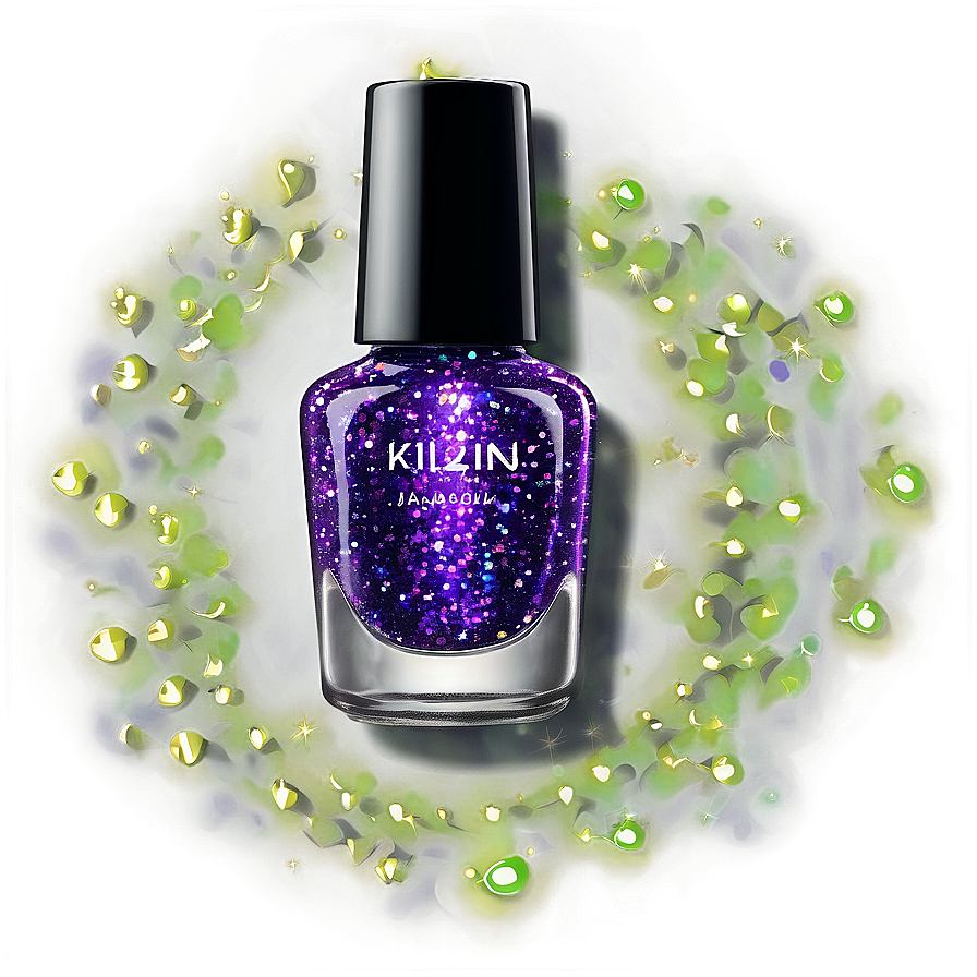 Glitter Nail Polish Bottle Png 18