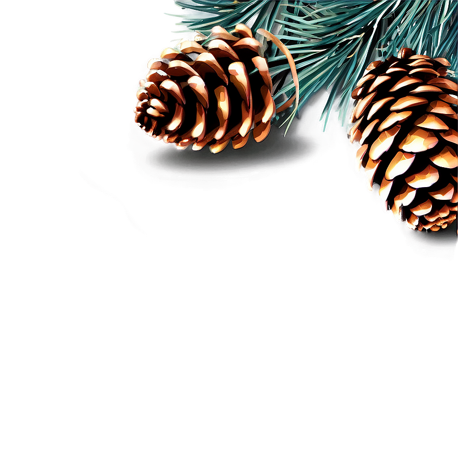 Glitter Pinecone Decoration Png Rua