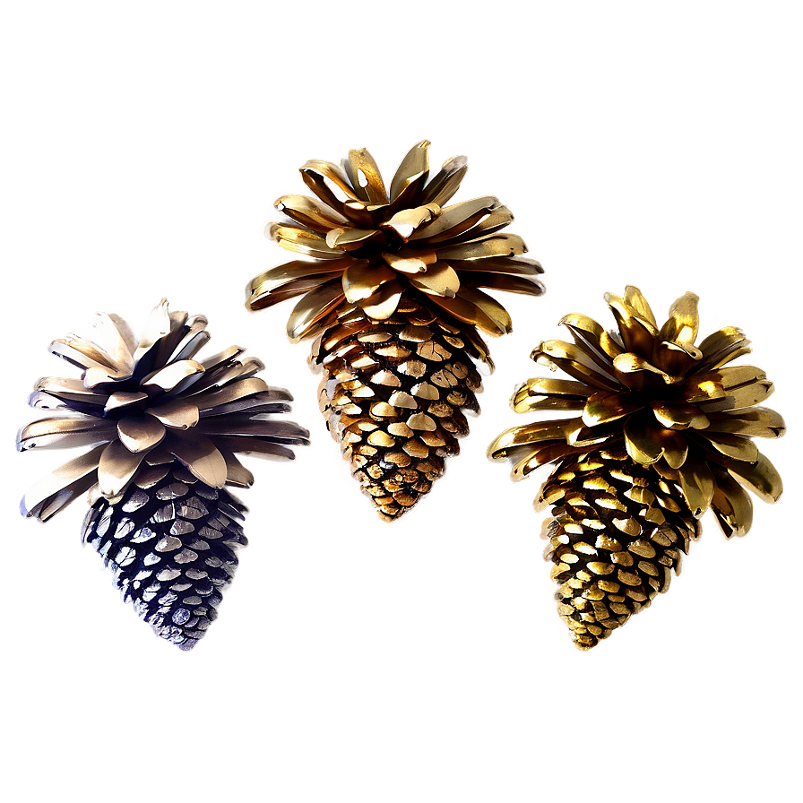 Glitter Pinecone Decoration Png Tos87