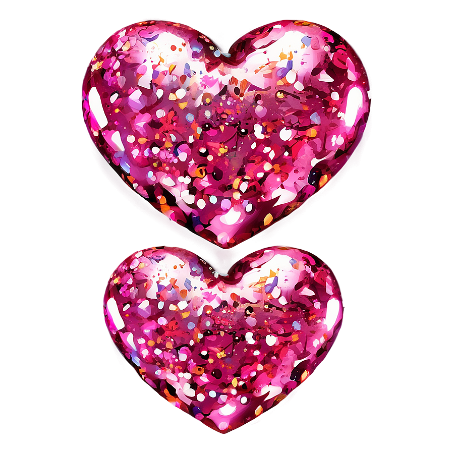 Glitter Pink Heart Emoji Png 66