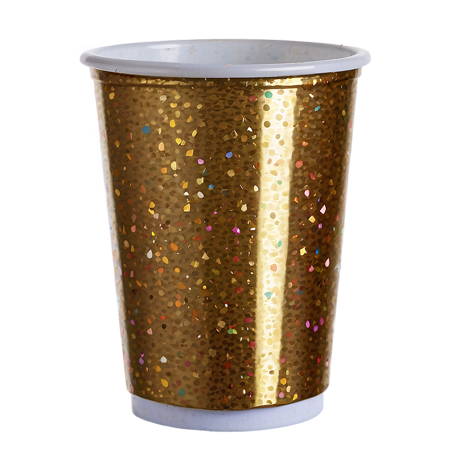 Glitter Plastic Cup Png 06132024