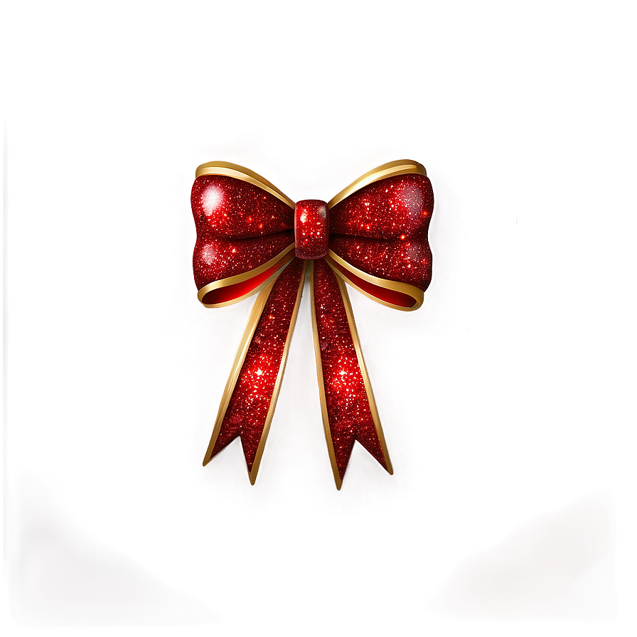 Glitter Red Bow Png Hxb