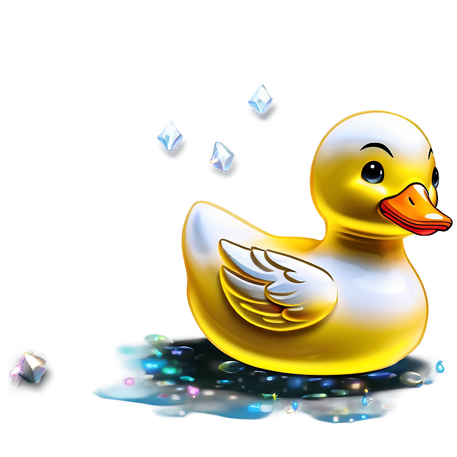 Glitter Rubber Duck Png 06132024