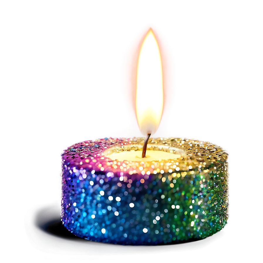 Glitter Sparkle Candle Png 39