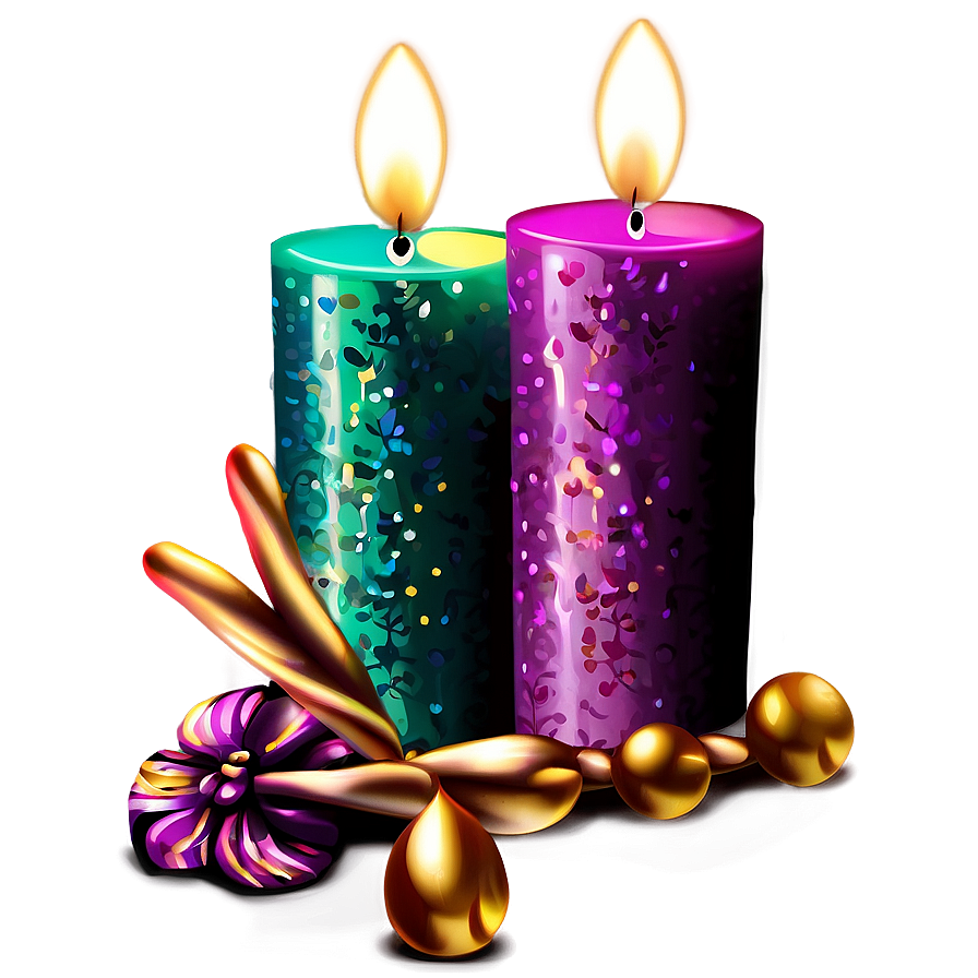 Glitter Sparkle Candle Png Dvm