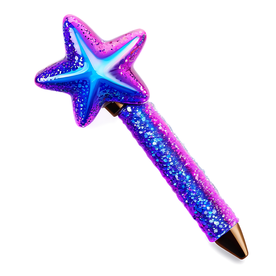 Glitter Star Wand Png Iag58