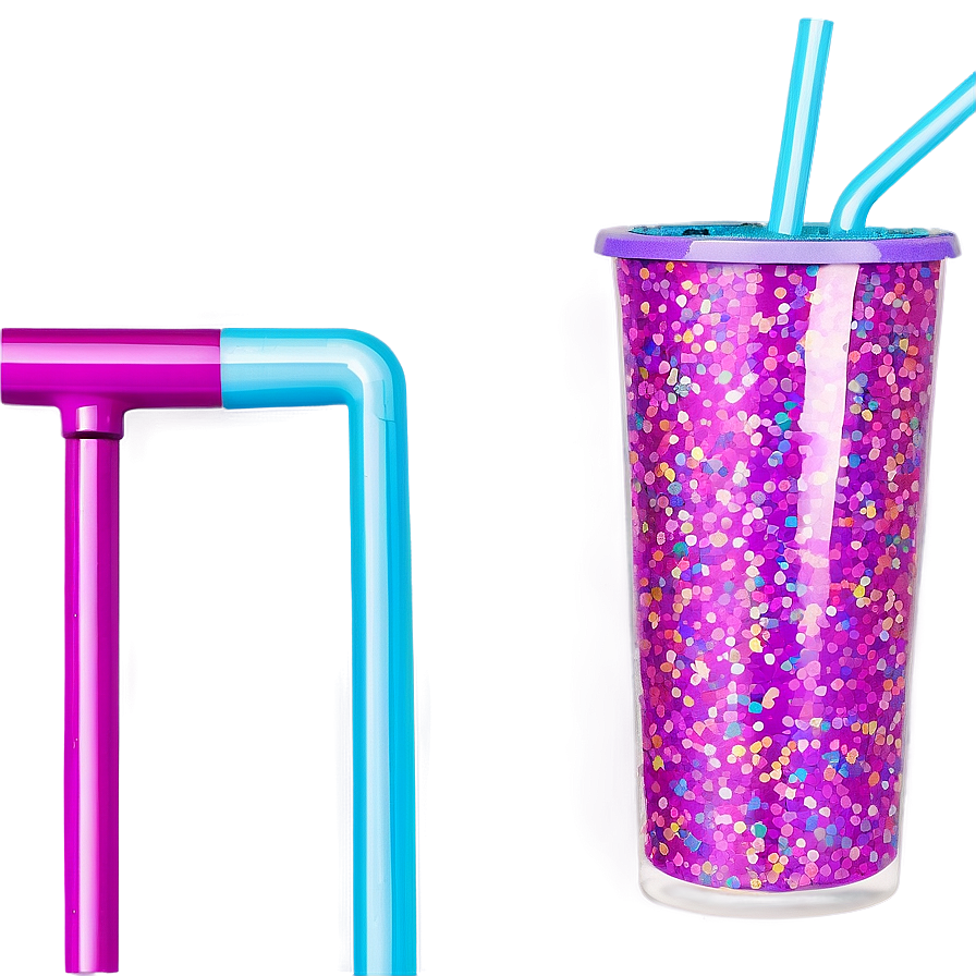 Glitter Straw Png 05242024