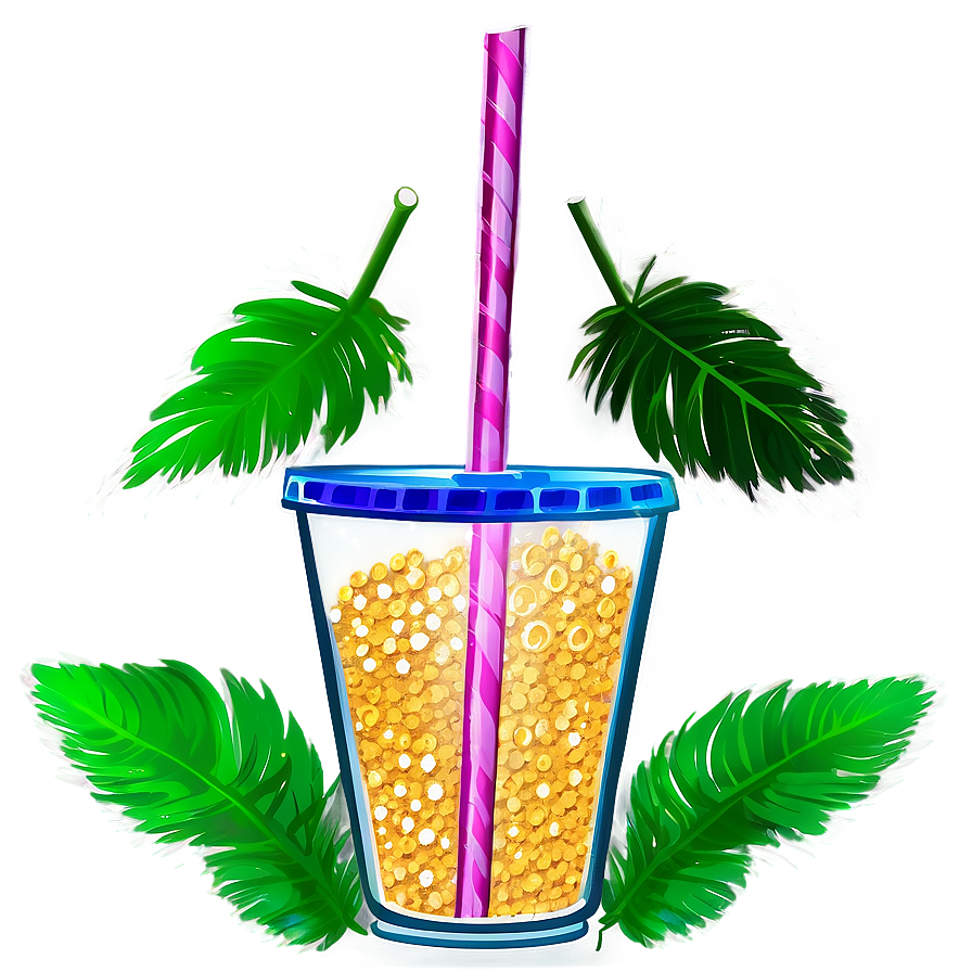 Glitter Straw Png Yjb