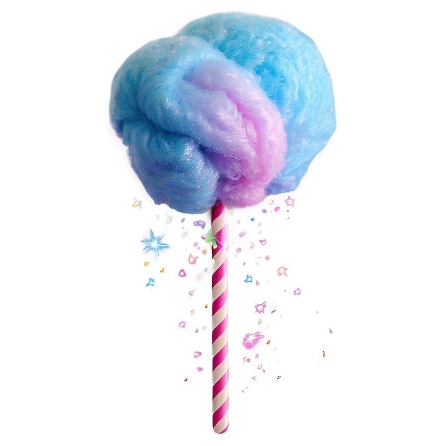 Glittering Cotton Candy Fantasy Png 06122024