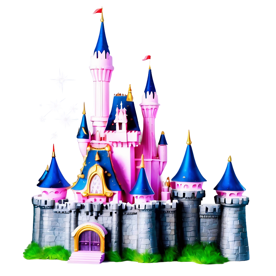 Glittering Disney Castle Png 05242024