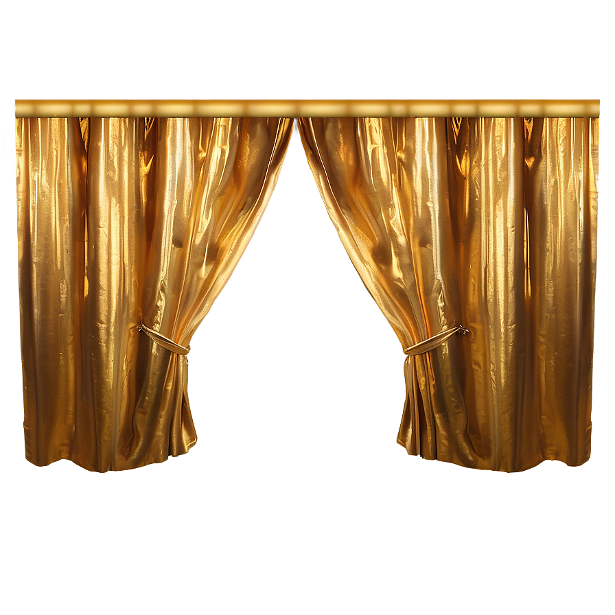 Glittering Gold Curtain Png Qmq8