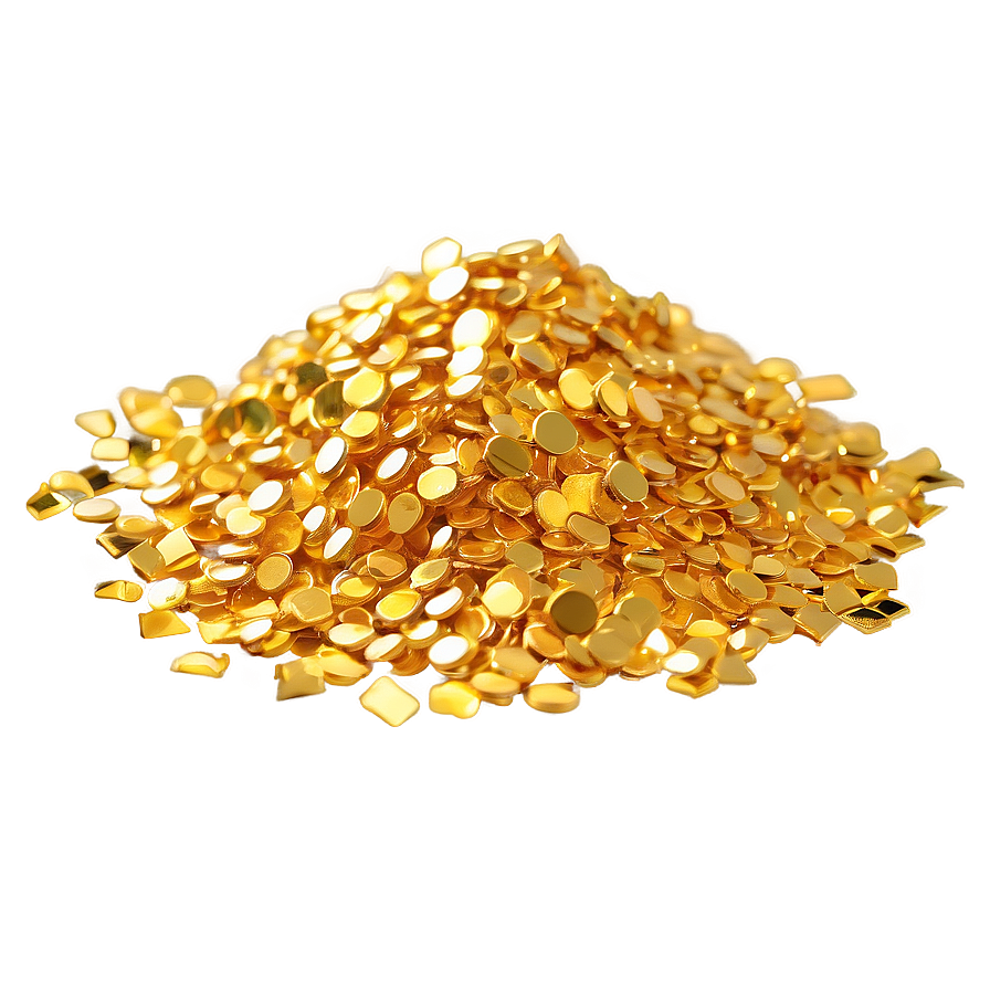 Glittering Gold Pile Png 21