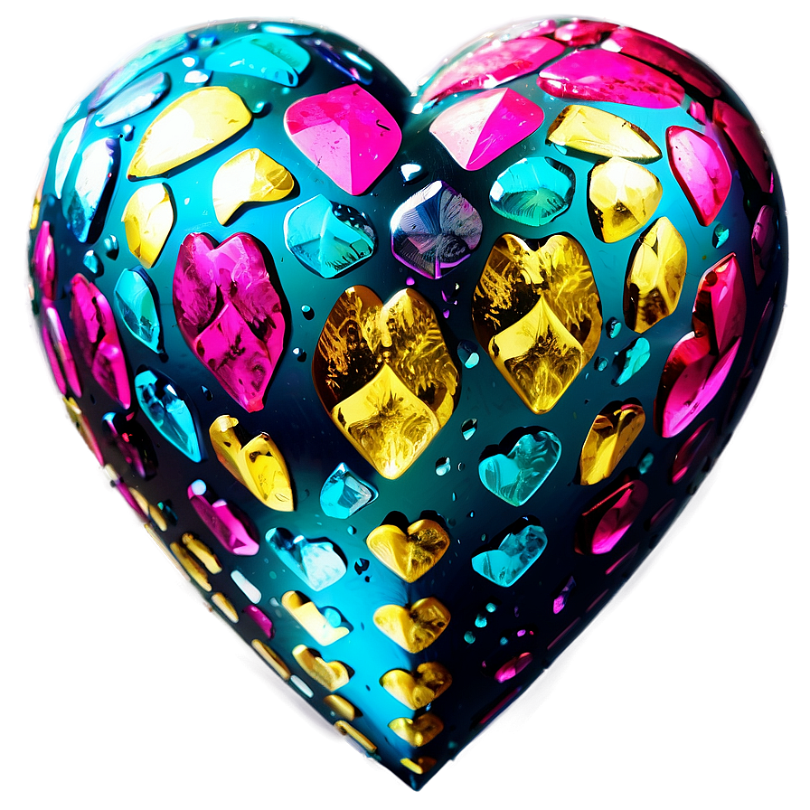 Glittering Heart Png Sdd