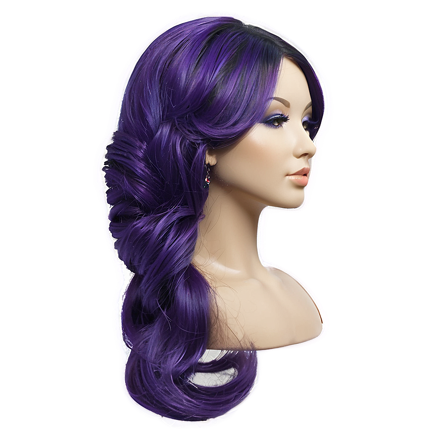 Glittering Purple Hair Accessory Png 68