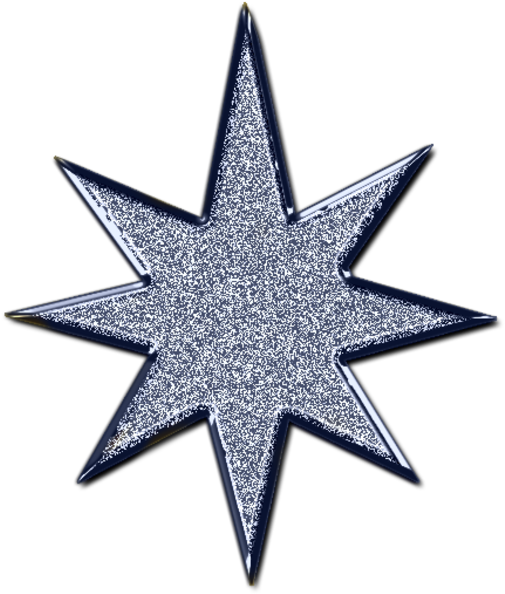 Glittering Silver Star