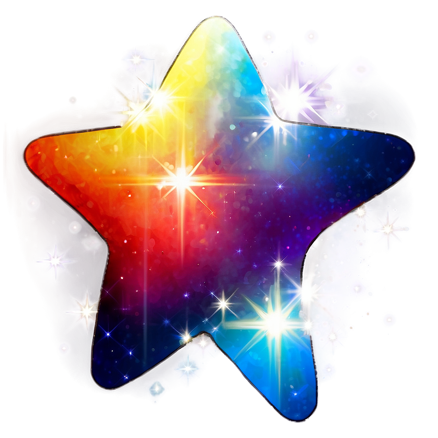 Glittering Star Sparkle Png 98