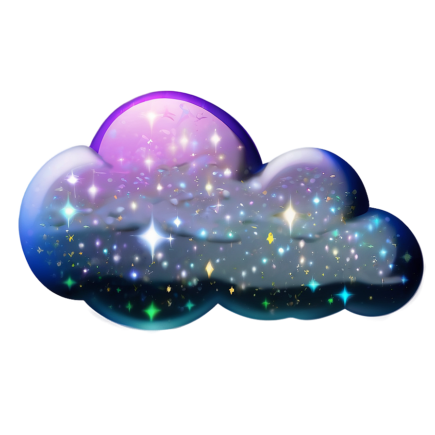 Glittering Stardust Cloud Png Osq