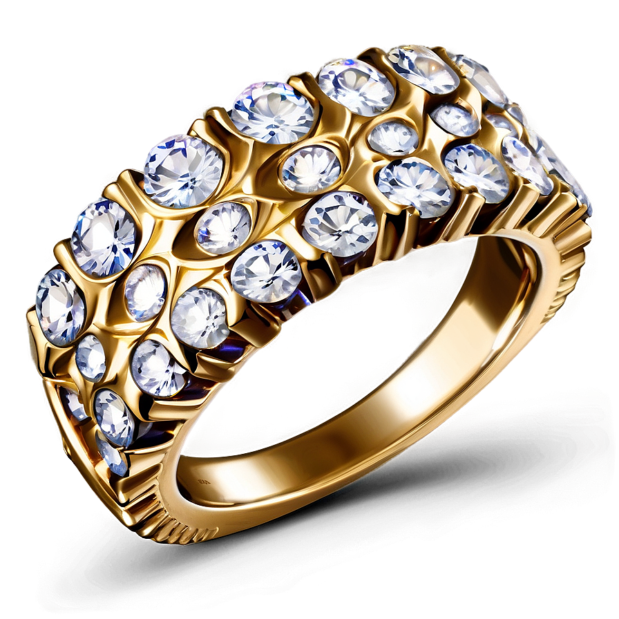 Glittering Zirconia Rings Png 06122024