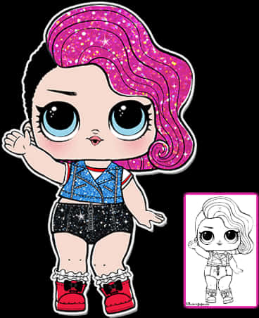 Glittery_ Animated_ Doll_ Character