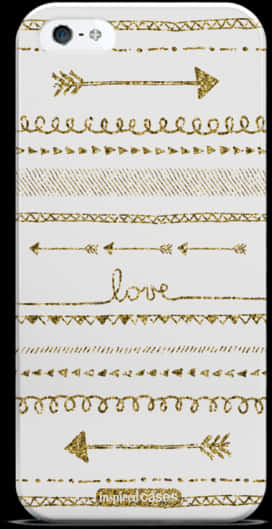 Glittery Arrowsand Love Phone Case