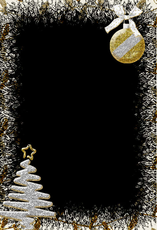 Glittery Christmas Border Design