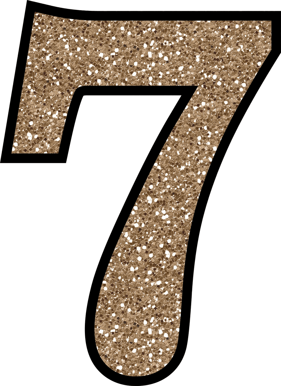 Glittery Number7 Graphic