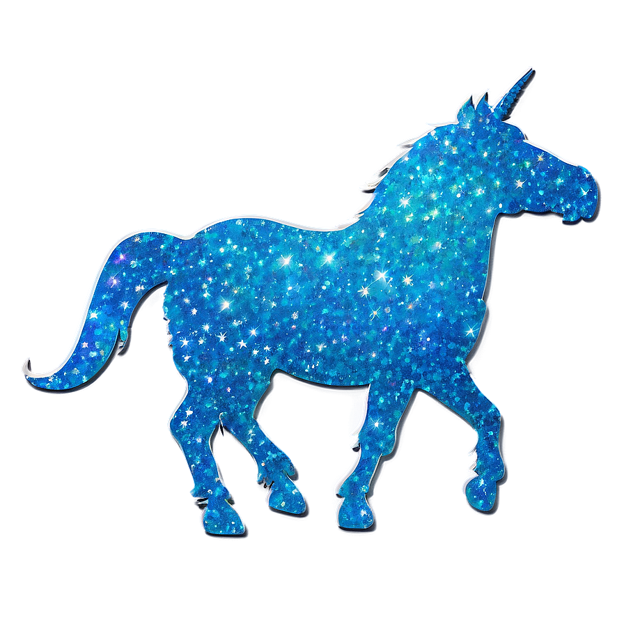 Glittery Unicorn Silhouette Png Ais75