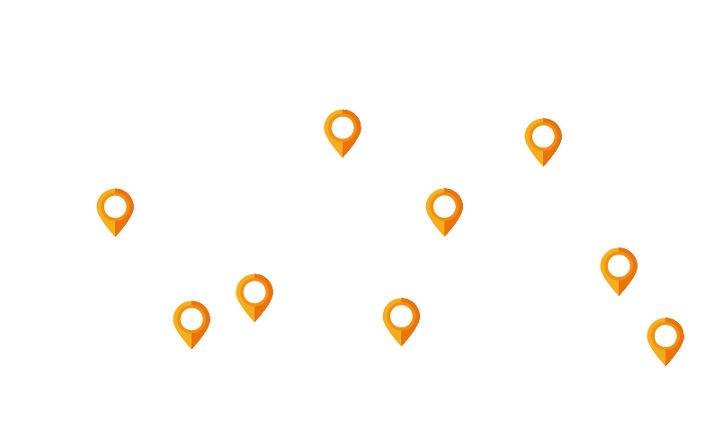 Global Location Pins Map