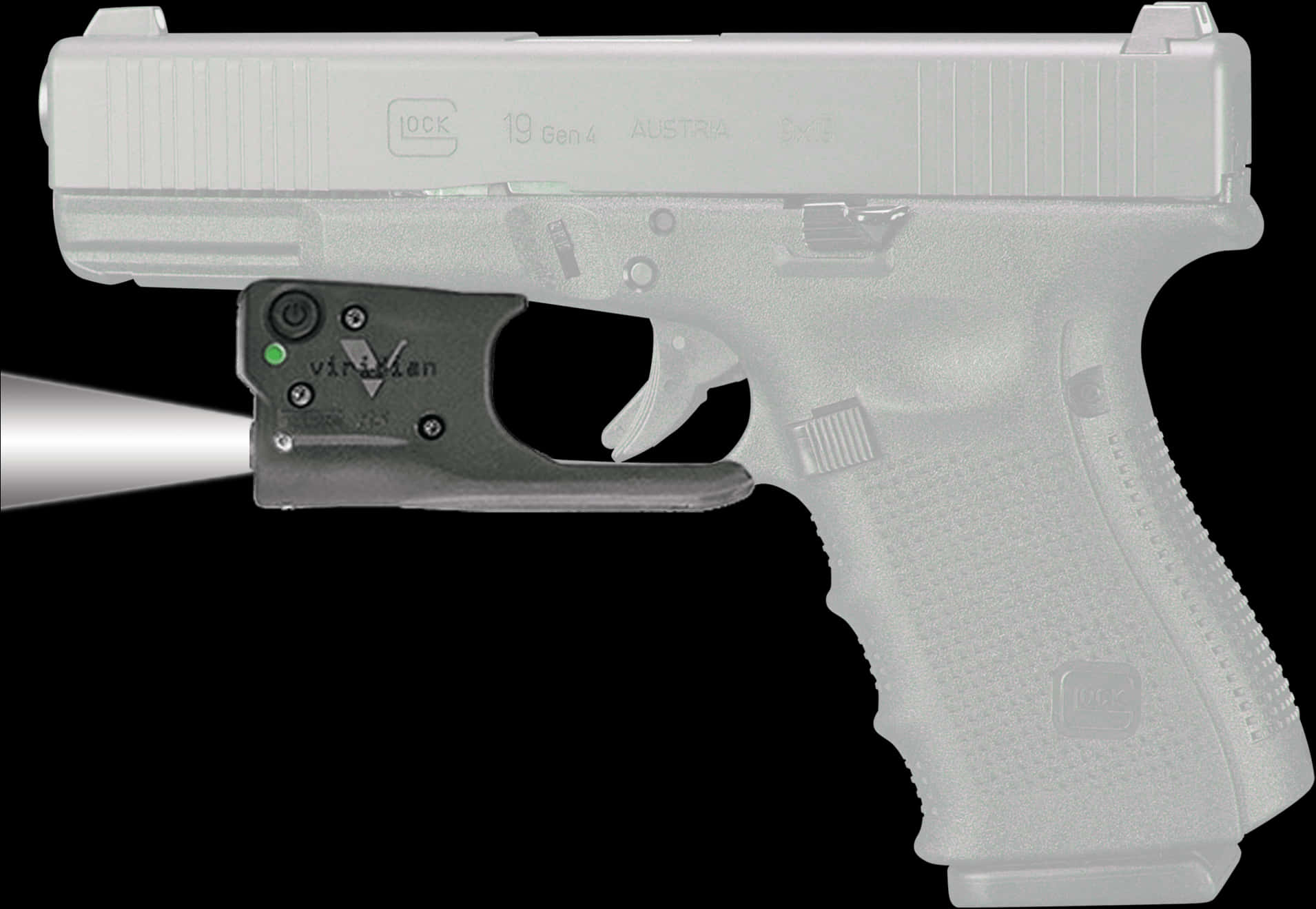 Glock Pistolwith Laser Sight