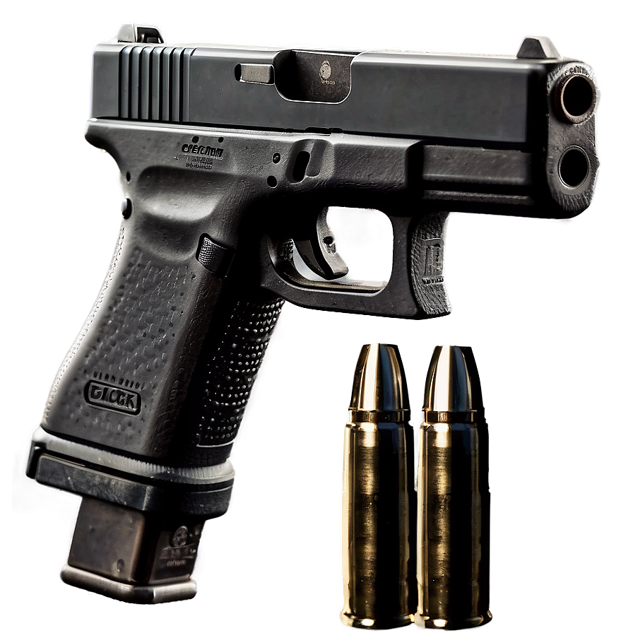 Glock With Extended Magazine Png 05212024