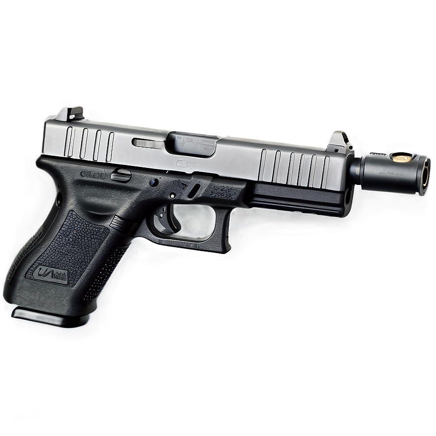 Glock With Extended Magazine Png Snl68