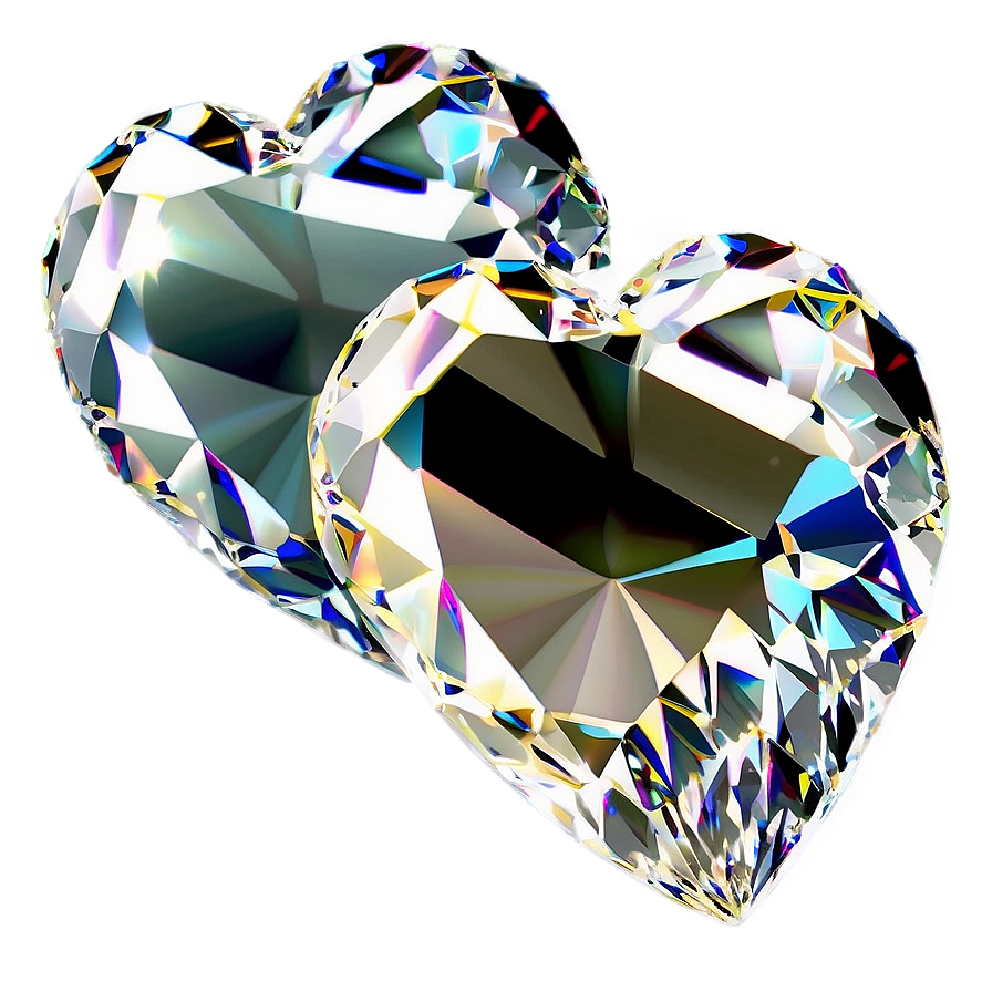 Glorious Diamond Heart Png 64