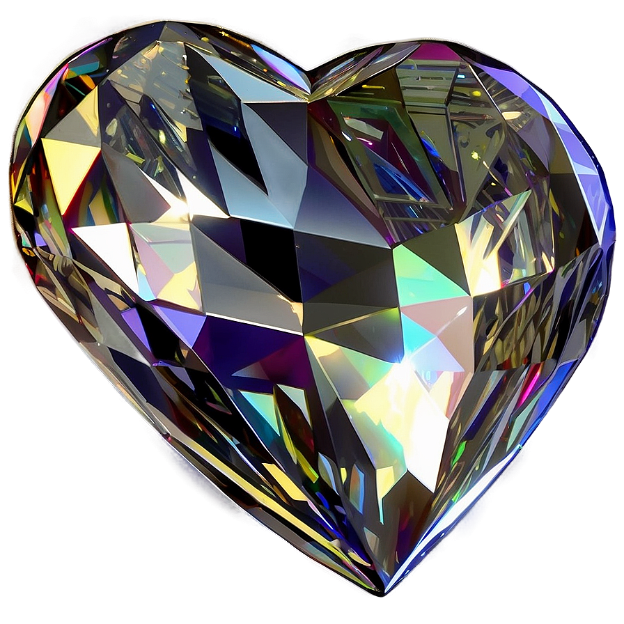 Glorious Diamond Heart Png Jxn