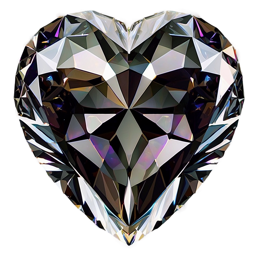 Glorious Diamond Heart Png Xtd