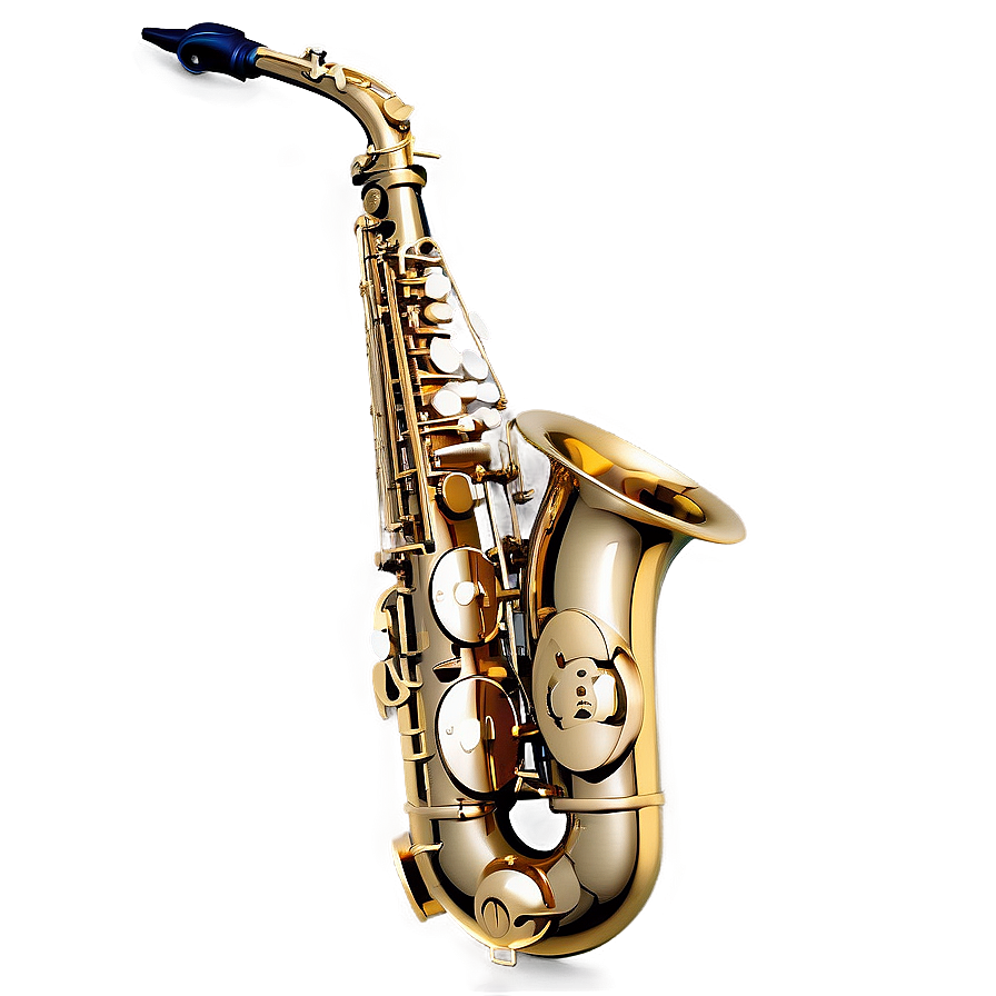 Glossy Alto Saxophone Png 28