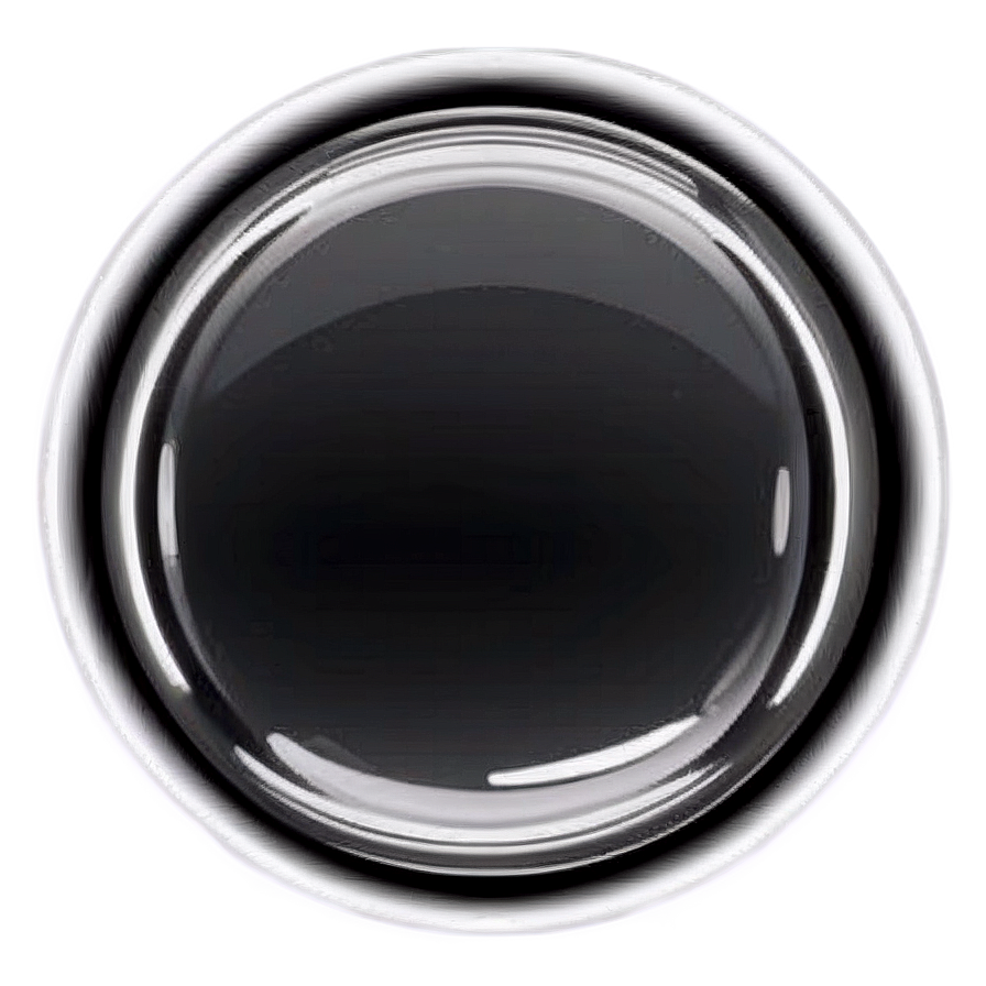 Glossy Black Circle Png 05252024