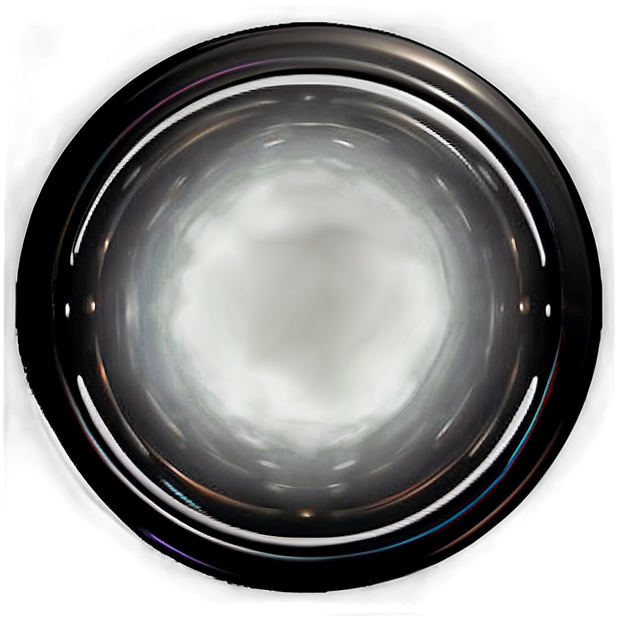 Glossy Black Circle Png 05252024