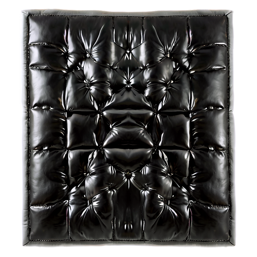 Glossy Black Leather Png 24