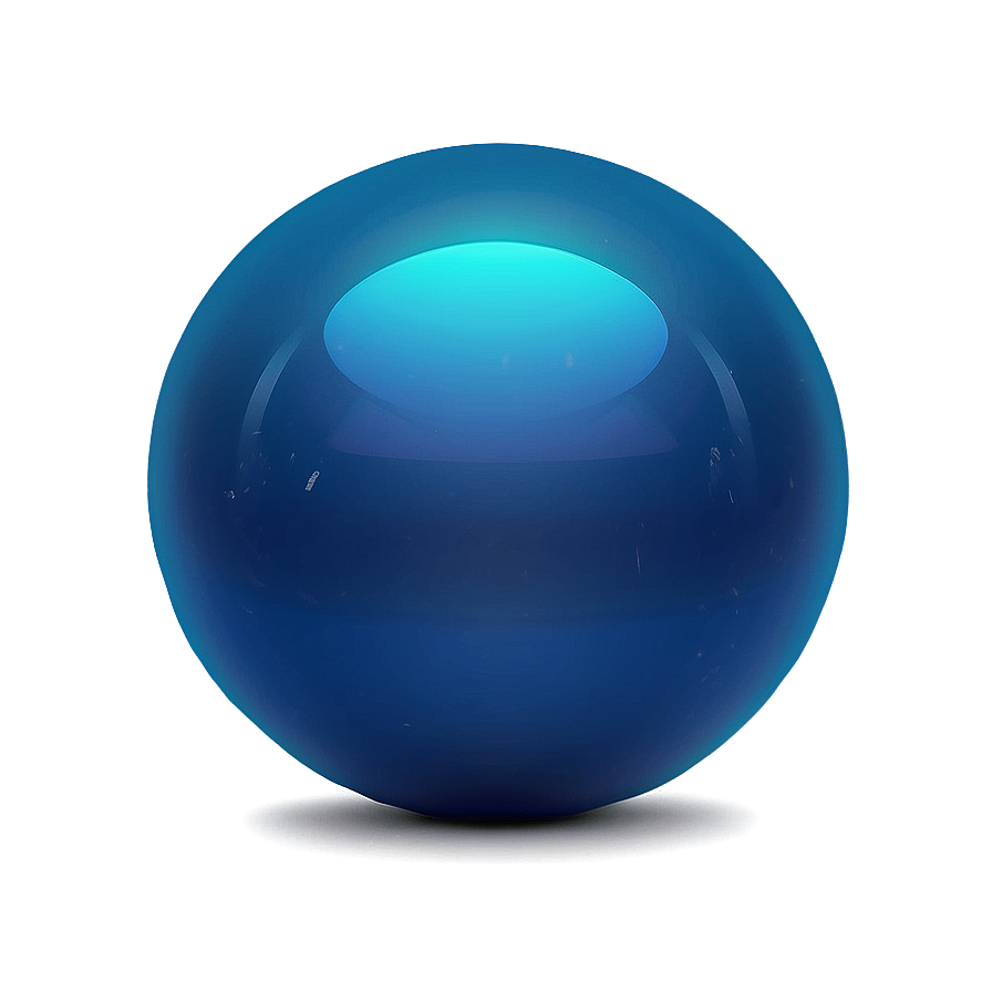 Glossy Blue Ball Png Edx47