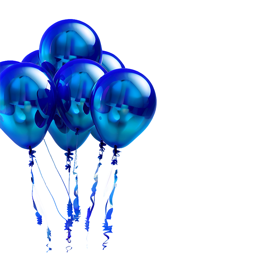 Glossy Blue Balloons Png Iet