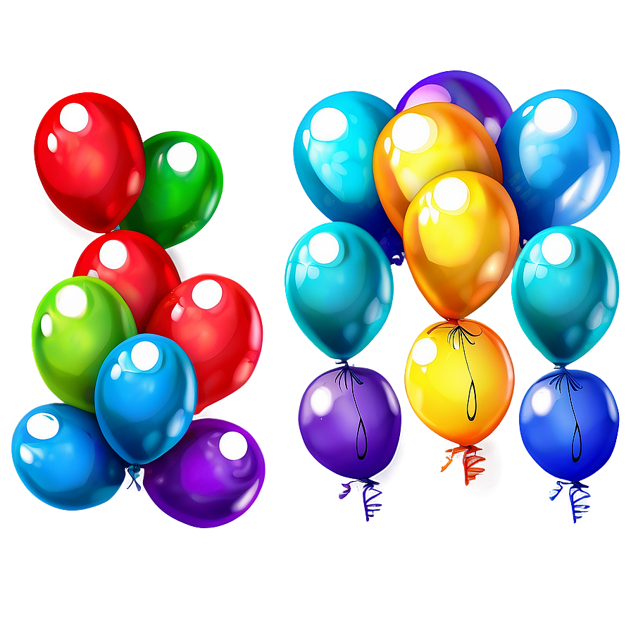 Glossy Blue Balloons Png Nqr