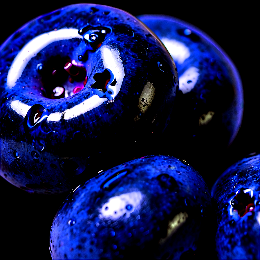 Glossy Blueberry Macro Png 05212024