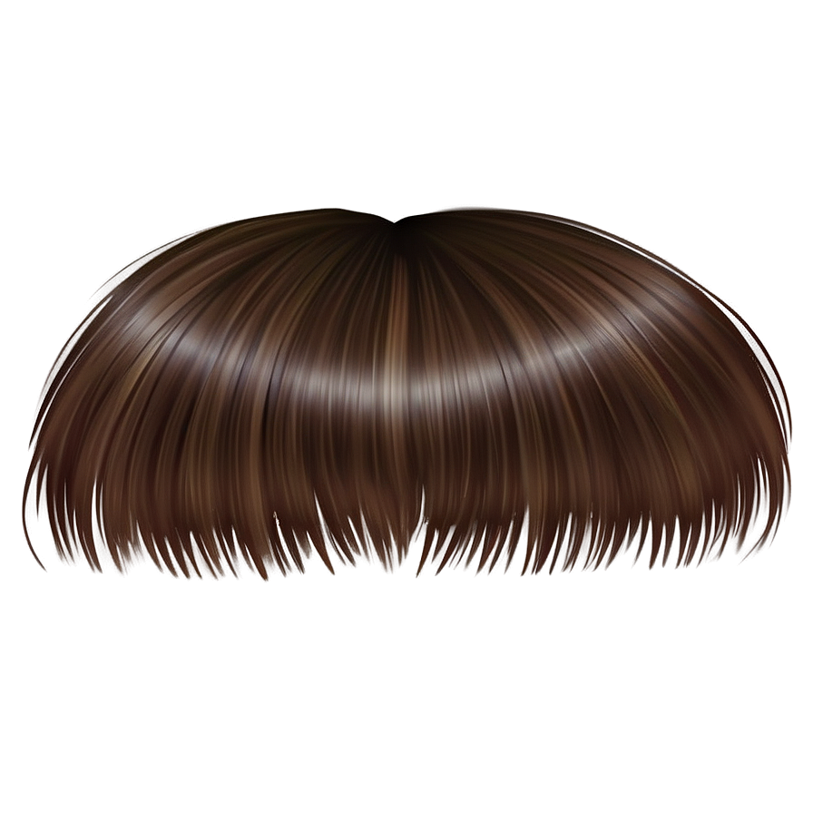 Glossy Cartoon Hair Png 8