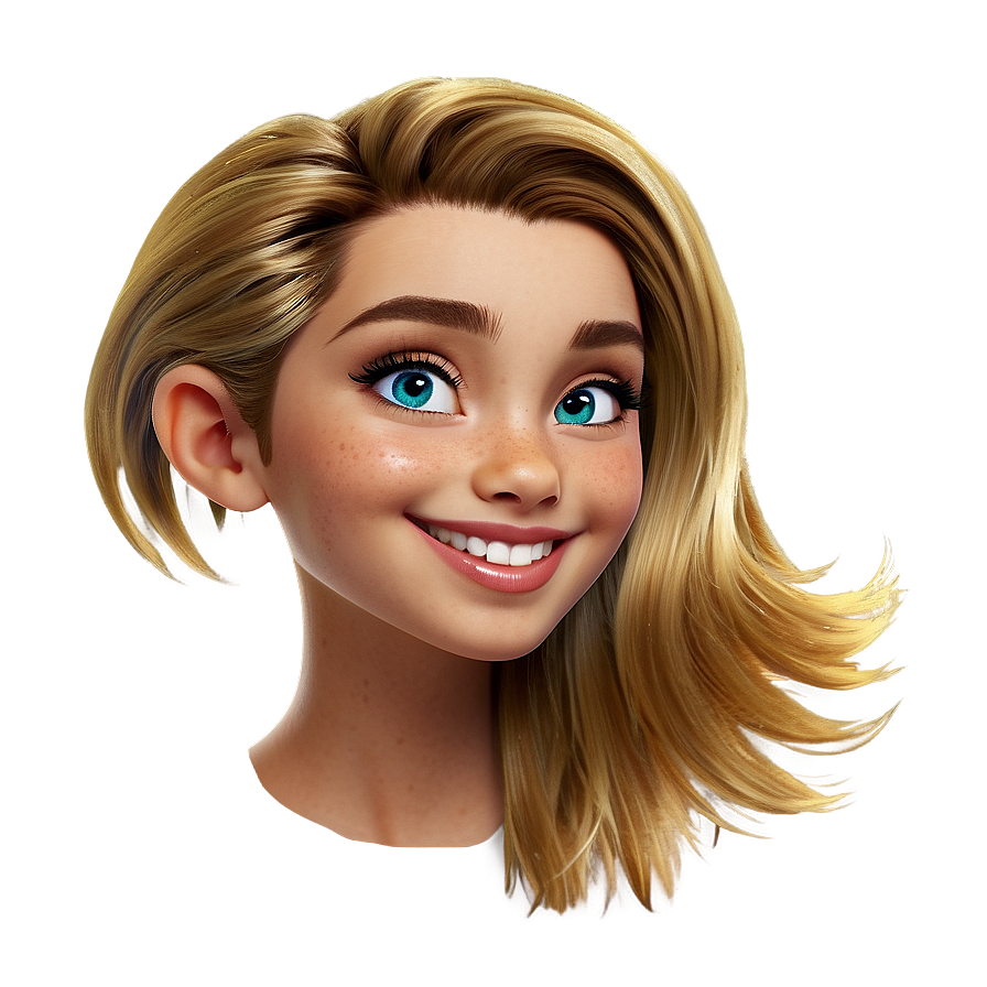 Glossy Cartoon Hair Png Jby31