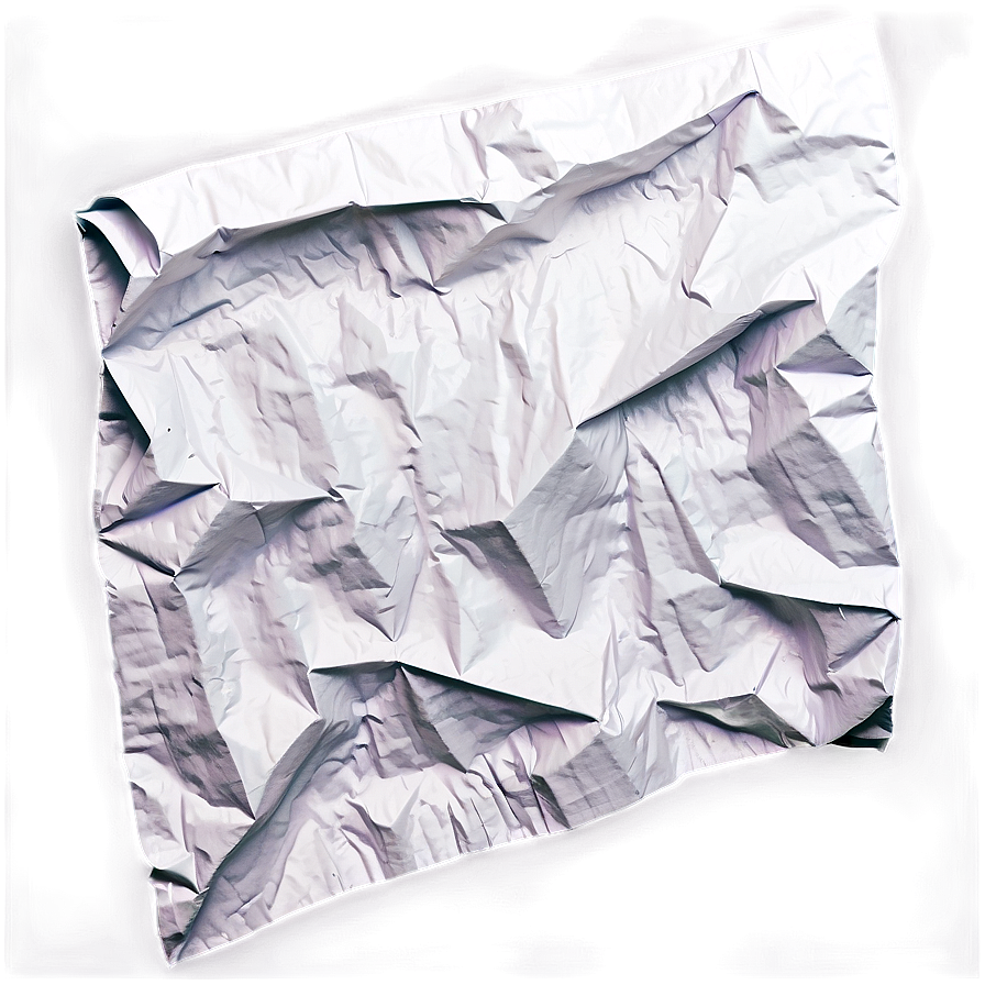 Glossy Crumpled Paper Png 05242024