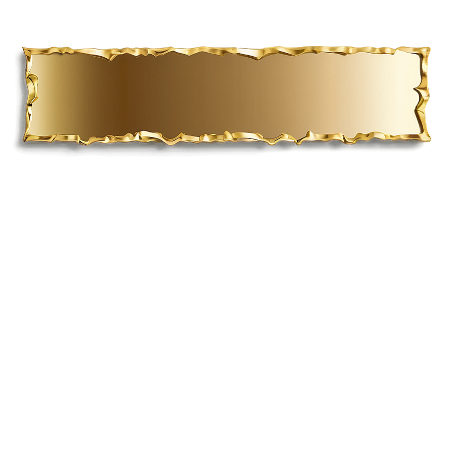 Glossy Gold Edge Png Bwl