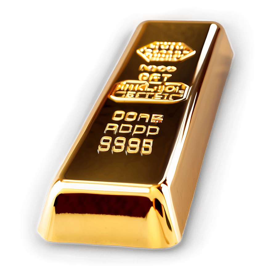 Glossy Gold Ingot Image Png Pcu74